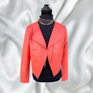 NWOT G by Giuliana Blazer Leather Jacket